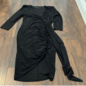 Elegant Black Wrap Dress! Worn once only